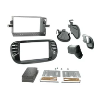 FIAT 500 2 DIN AUTÓRÁDIÓ BESZERELŐ KERET, LAKK FEKETE (CT23FT13)