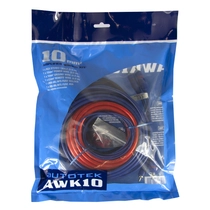 Autotek AWK10KIT 10mm² / 2 csatornás kábelszett