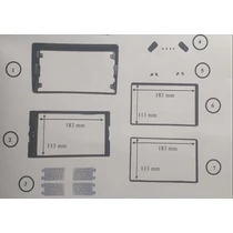 Pioneer CA-HM-UNI-PF97.002 Perfect FIT, 9" 2 DIn beszerelő keret (183x113 mm)