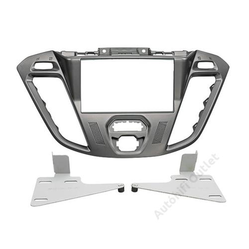 FORD TRANSIT CUSTOM 2 DIN AUTÓRÁDIÓ BESZERELŐ KERET, EZÜST (CT23FD38)