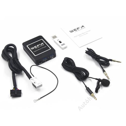 WEFA-WF-606-BLUETOOTH/MP3/USB/AUX-ILLESZTŐ-(VOLKSWAGEN,-QUADLOCK)